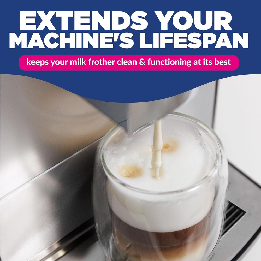 [45 Count, 180G Bottle] Milk System Cleaning Tablets for Automatic Coffee Machi