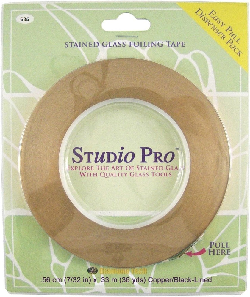 7/32-Inch Black Lined Copper Foil