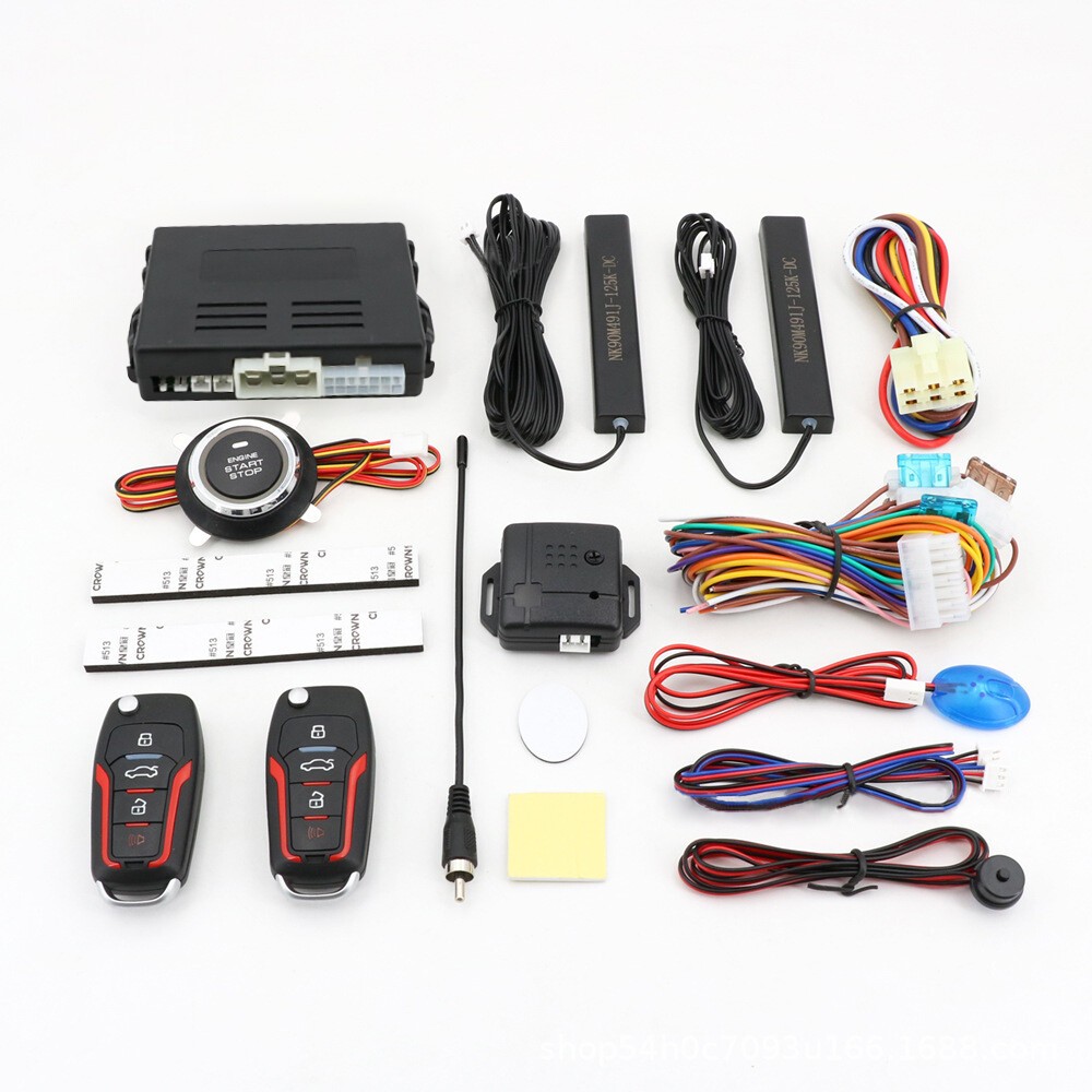 Keyless Entry Engine Start Alarm System Push Button Remote Starter Stop Car