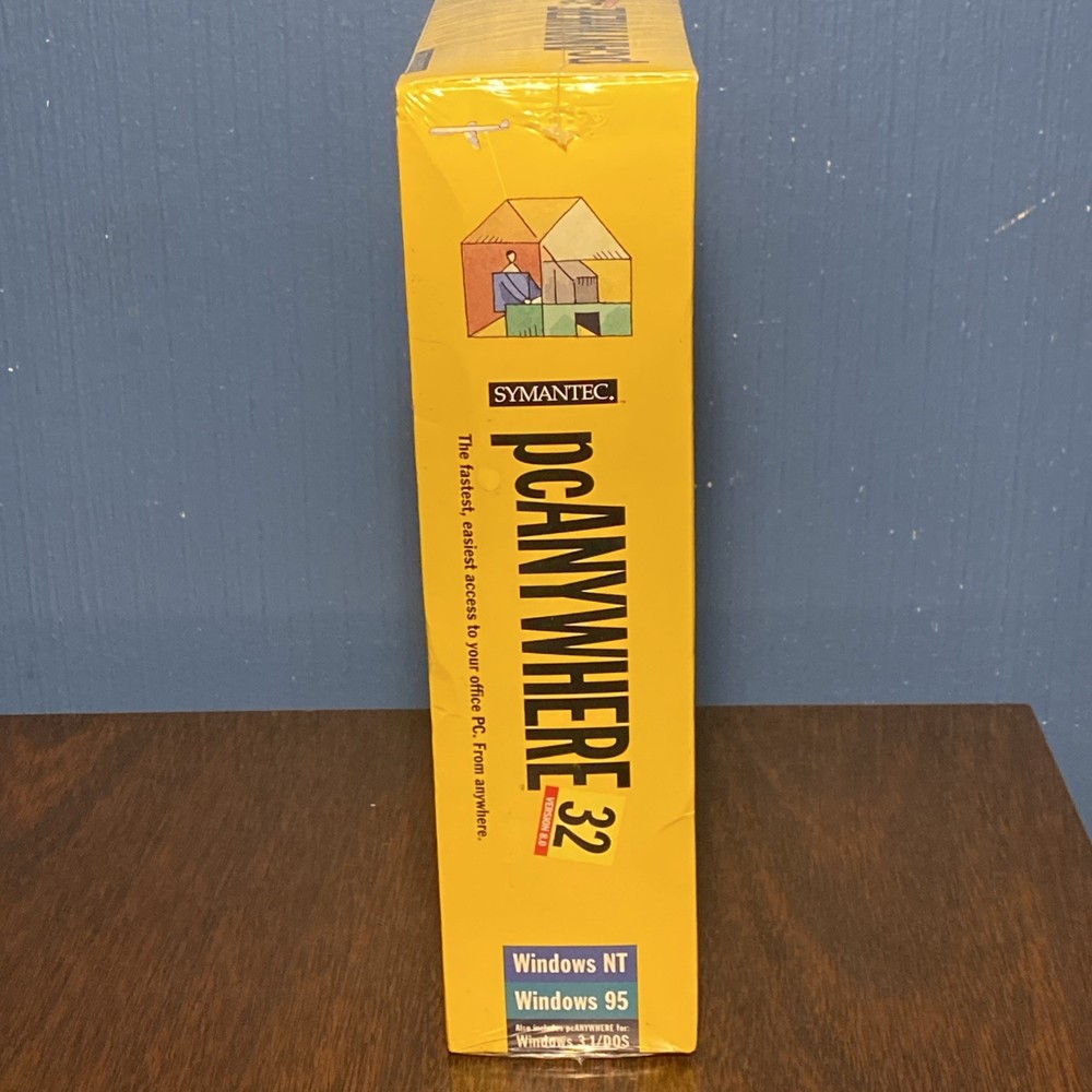 SYMANTEC PC Anywhere 32 Version 8.0 - PC CD-ROM Home Office Software, NEW SEALED