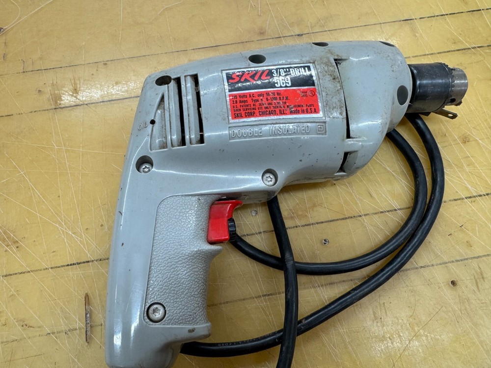 SKIL 569- 3/8" CORDED DRILL- VARIABLE SPEED ADJUSTABLE 1/5 HP!