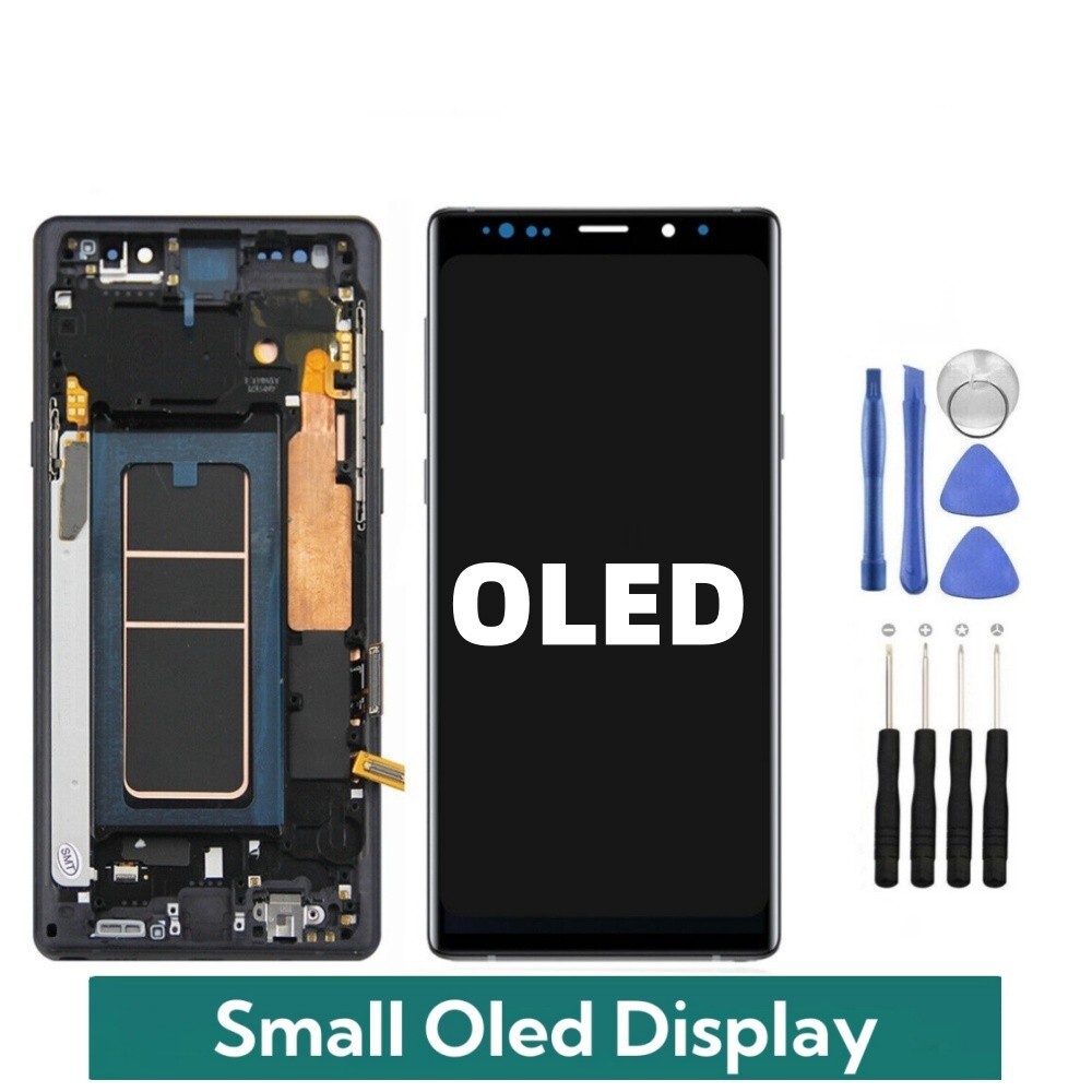 For Samsung Galaxy Note 9 N960 OLED LCD Touch Screen Digitizer frame Replacement