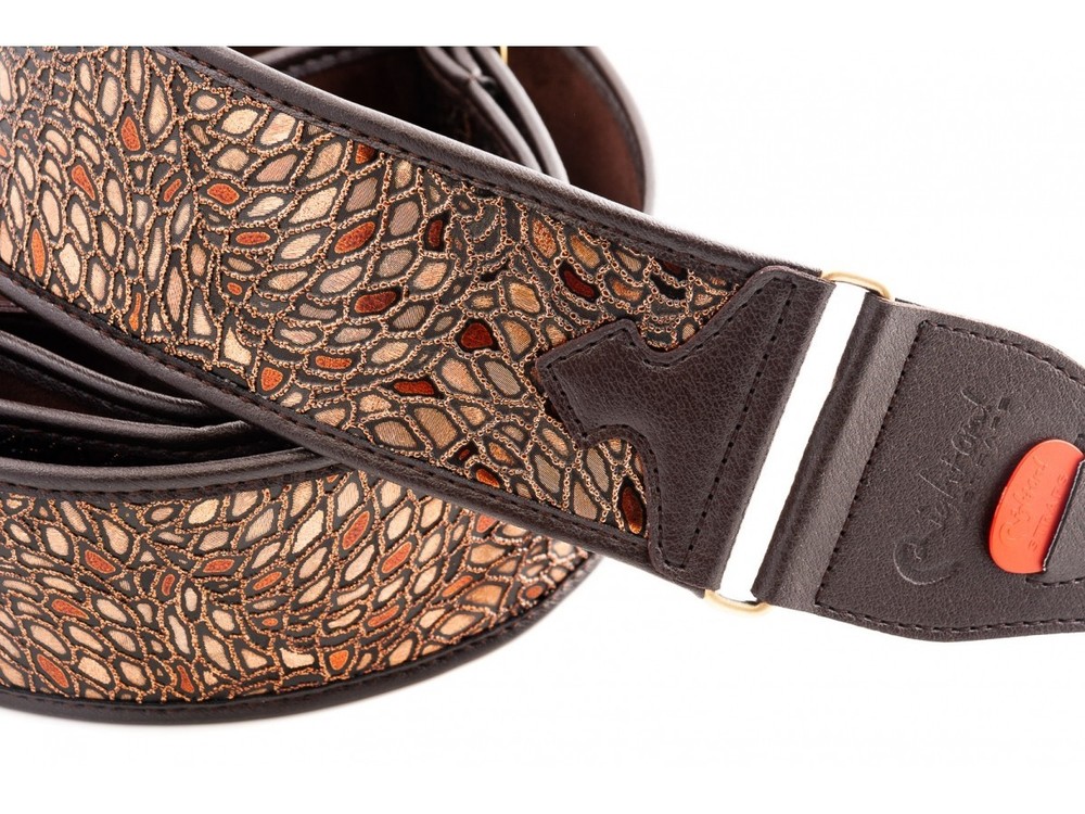 RightOn! Talisman Alien Brown Guitar Strap