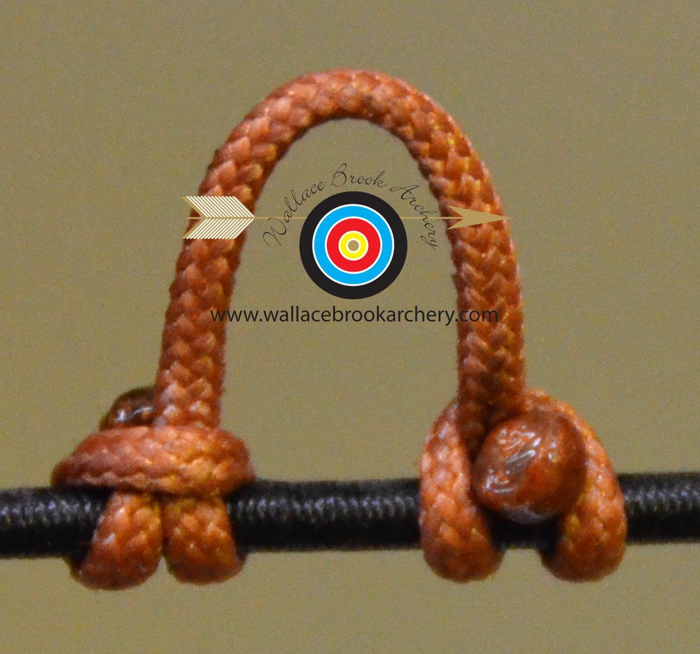 2 Pack Bronze Archery Release Bow String Nock D Loop Bowstring BCY #24