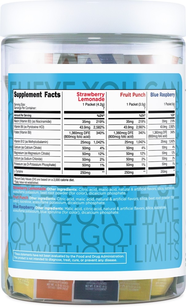 TransformHQ Hydration Electrolyte Drink Mix (21 Packets) Variety Pack