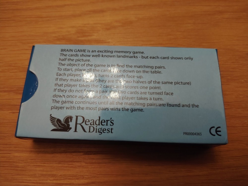 Brain Game Memory Card Game Famous Landmarks Readers Digest