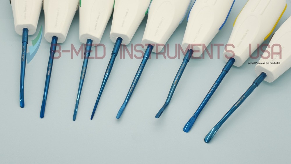 OR Grade 8 Dental Root Luxating Extraction Elevators Oral Surgery Titanium