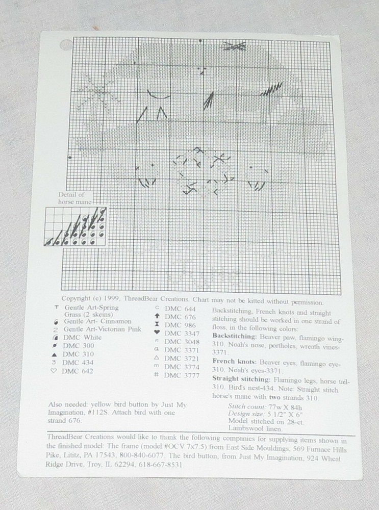 ThreadBear Creations Water, Water Cross Stitch Chart June