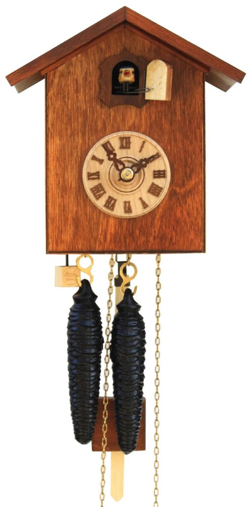Brown Rustic Black Forest German Cuckoo Clock, Handmade Traditional Cuckoo Clock