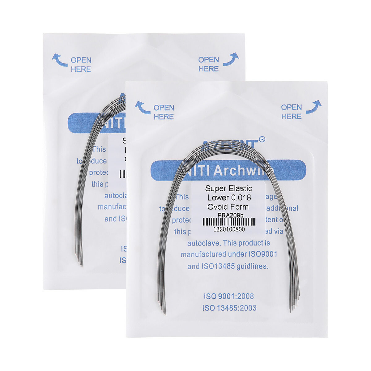 AZDENT Dental Ortho Stainless Steel/NIti Super Elastic Arch Wires Rectangular