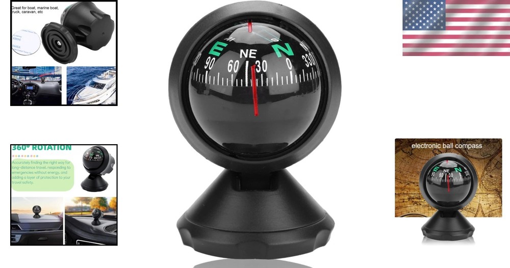 Night Vision Digital Car Compass - Stylish & Portable Navigation Solution