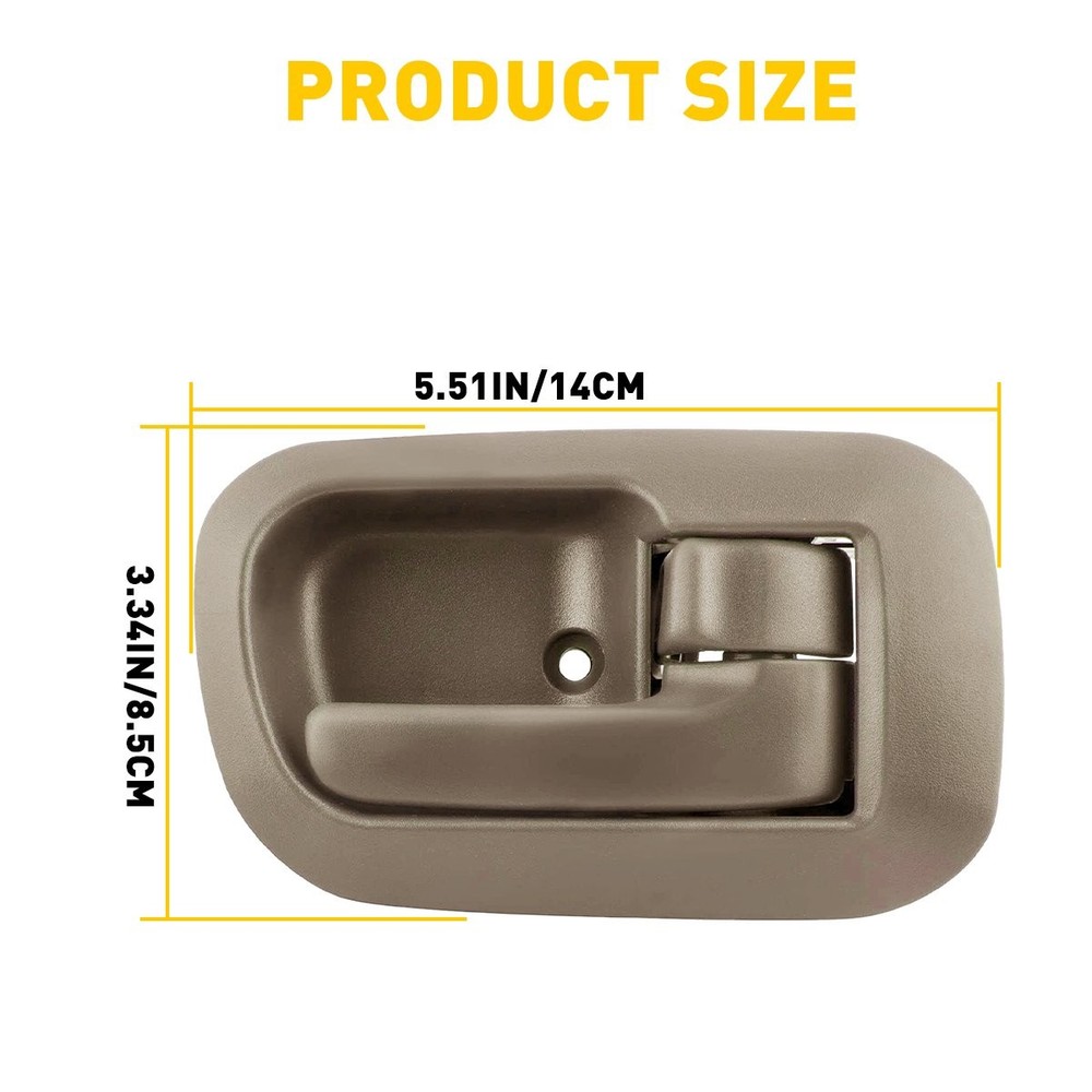 Front Right Side Inside RH For 98-03 Sienna Beige Interior Inner Door Handle EAH