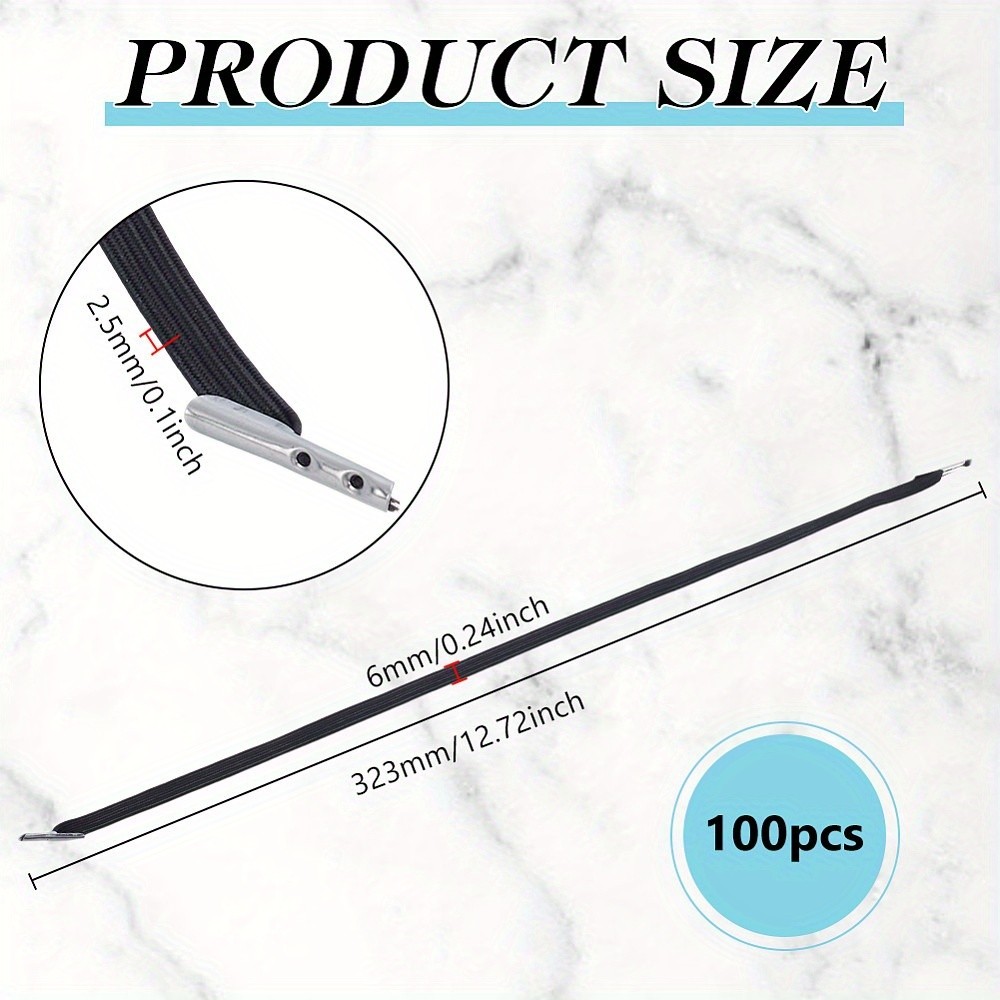 100pcs Polyester Elastic Closure for Travelers Notebook Stretchy Closure