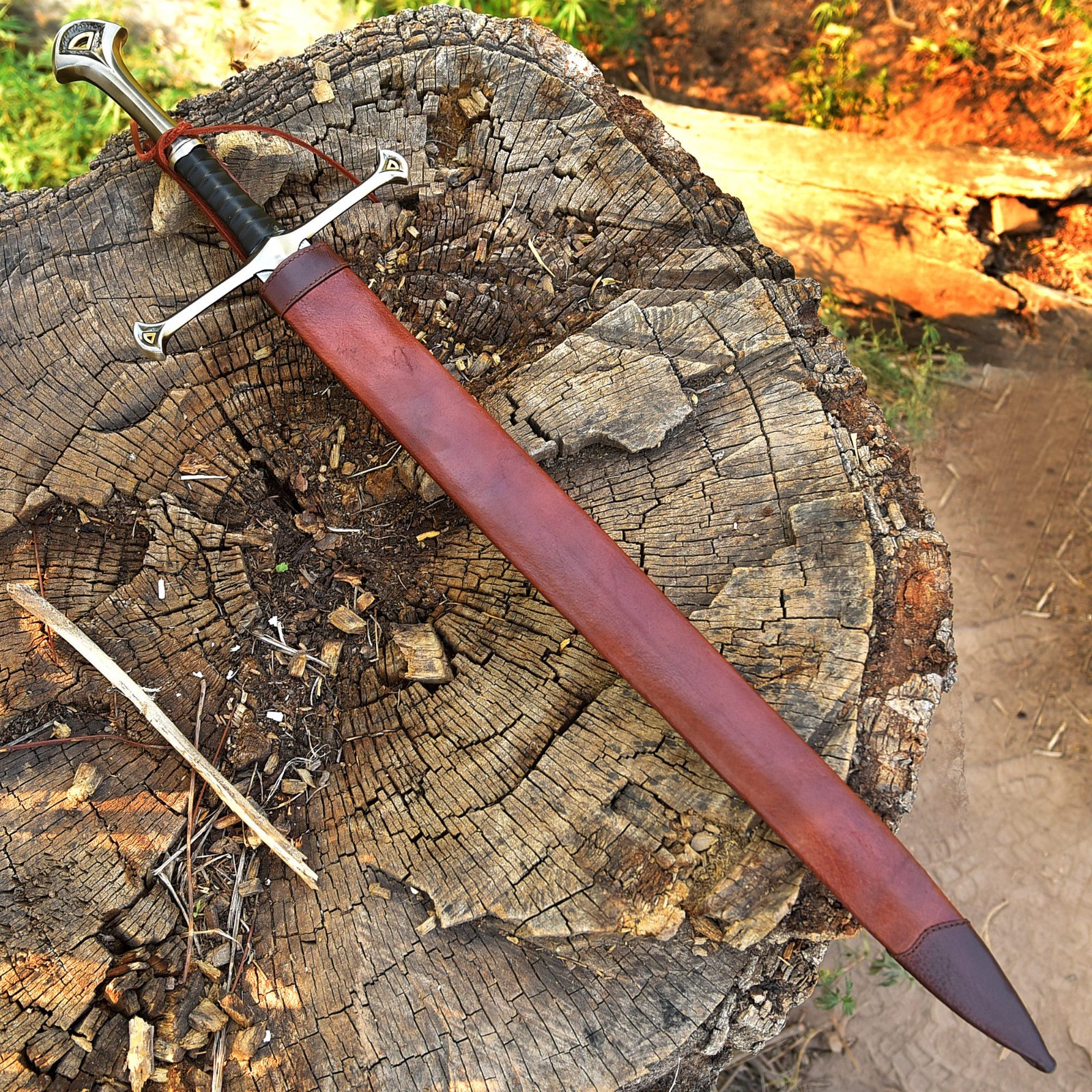 Handmade Damascus Steel Full Tang Viking Sword/Medieval Sword Battle Ready Sharp