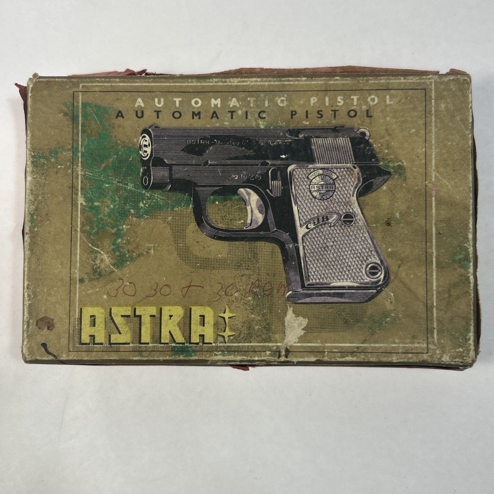 Astra Automatic Pistol Box Model Cub 2000 Number 92005 .22 Short