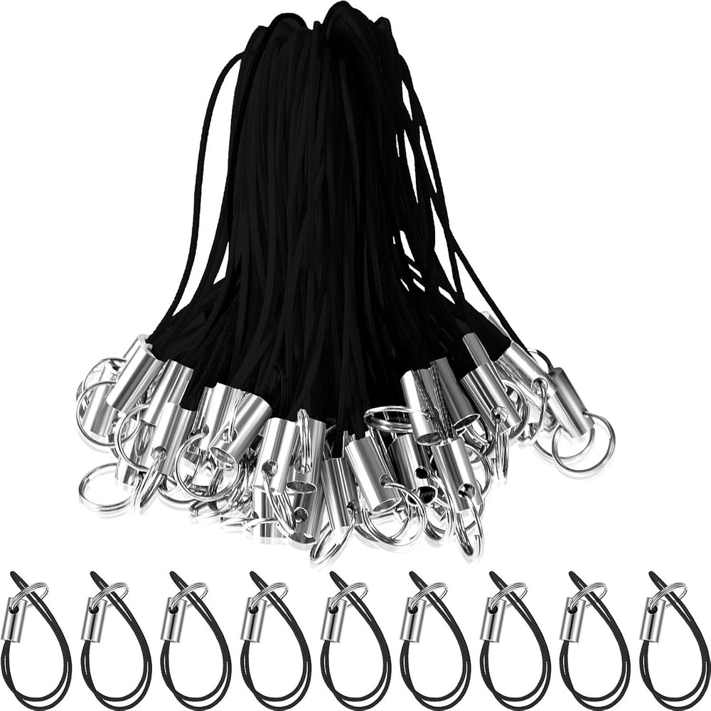 Versatile 200 Pcs Split Ring Keychain Straps - DIY Accessories for Phones & More
