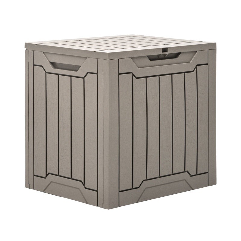 Waterproof Resin Deck Box Lockable Outdoor Storage Easy Assembly Durable New