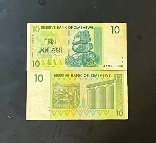 10 Dollar Zimbabwe CIR Banknote (2007) - 1 pc