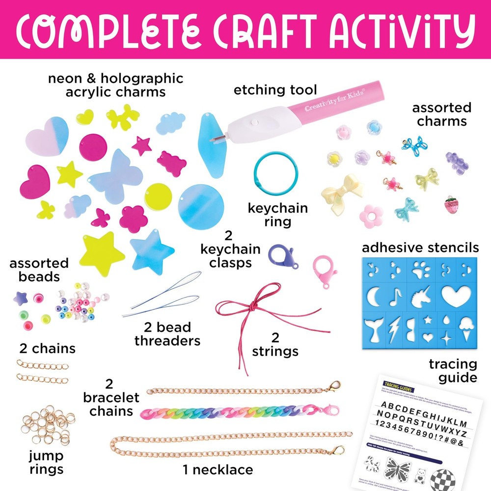 Creativity for Kids Etch-It Personalized Accessories Kit with Etching Tool | ...