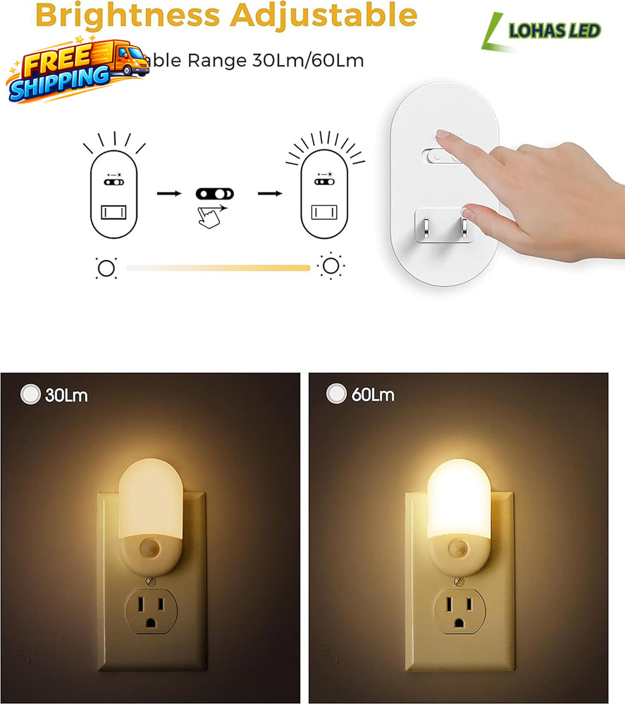 Motion Sensor Night Light 2Pack Motion Activated Night Light Night Lights Plug
