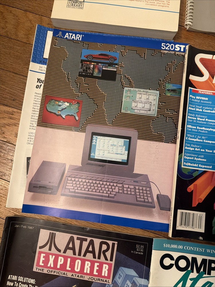 Atari ST Computer Owner's Manual Magazines Sourcebook Inserts & More - Huge Lot