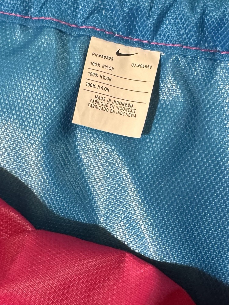 Nike Drawstring Backpack Pink “just Do It” Blue “Logo” Lightweight
