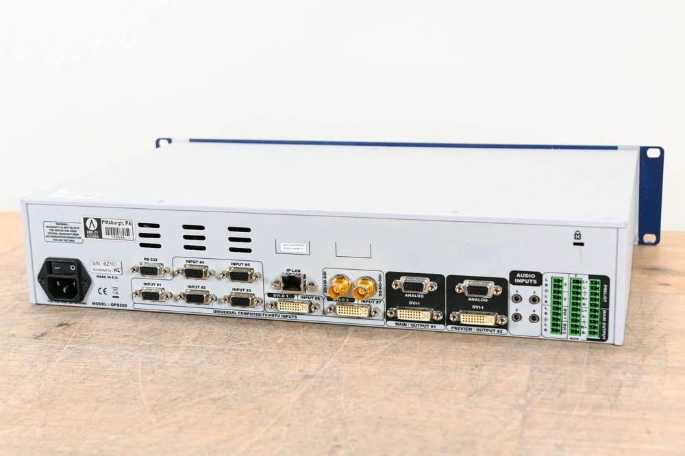 Analog Way OPS200 Opus LE High-Resolution Multi-Layer Seamless Switcher CG008K2