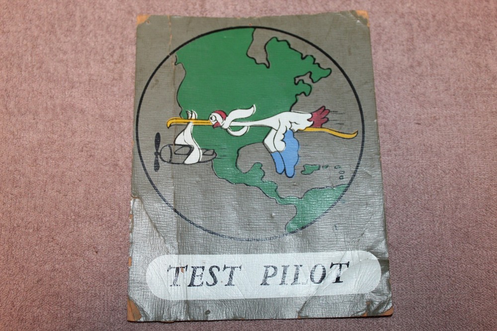 Original WW2 U.S. Army Air Forces Hand Painted "Test Pilot" Unit Insignia