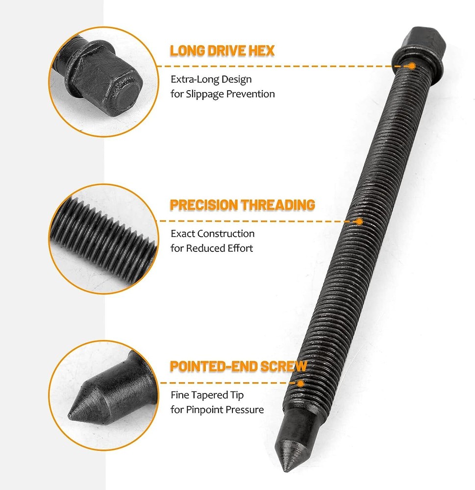 21PCS Bearing Disassembly Puller Inner Hole Puller Removal Tool 3 Jaw Puller Set