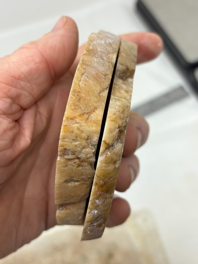 Simi-translucent Sillimanite Slabs Cabbing Lapidary Combo Ship Avail