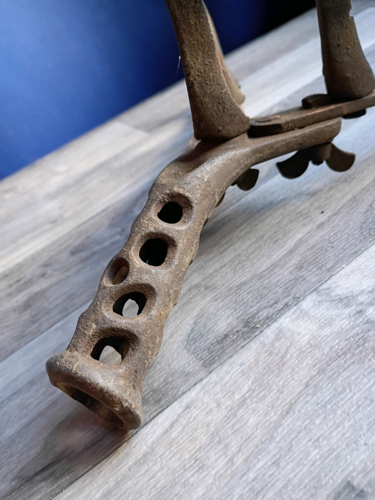 7 Tine Farm Cultivator Rake Adjustable Garden Hand Tiller Heavy Duty Vintage