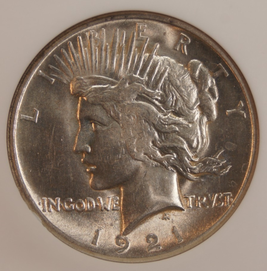 1921 Peace Silver Dollar - NGC MS62