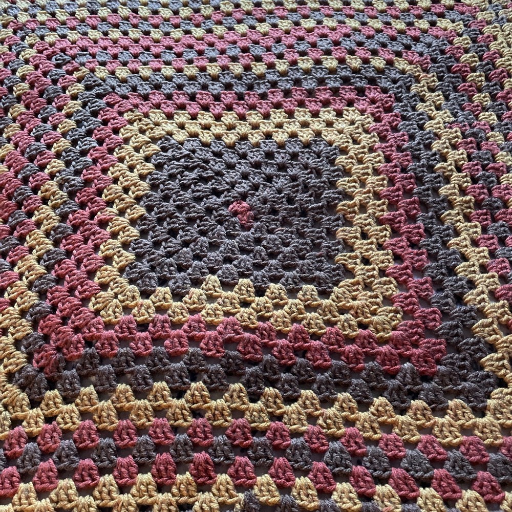 Handmade crochet lap blanket