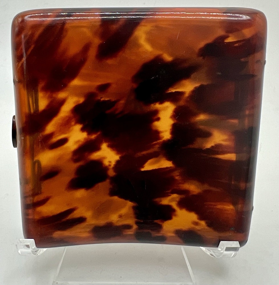 Antique Cigarette Case Tortoise Shell Possibly By Asprey
