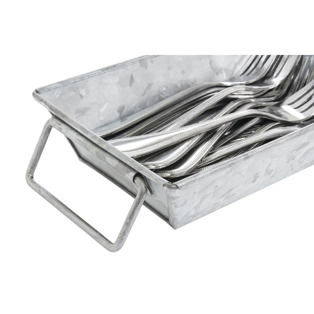 HUBERT® Galvanized Metal Serving Pan Rectangular - 10" L x 5" W x 2" H