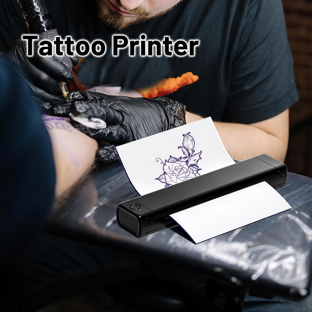 Phomemo M08F Wireless Tattoo Transfer Stencil Printer Thermal Tattoo Machine US