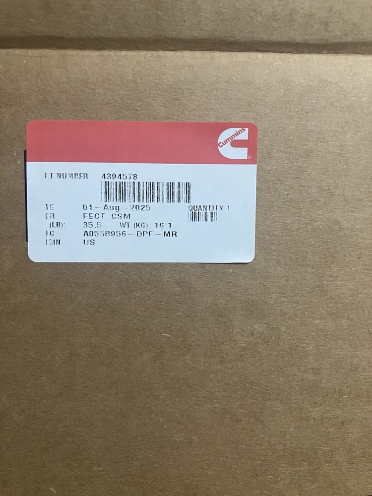 5579360 OEM CUMMINS PARTICULATE FILTER KIT DPF