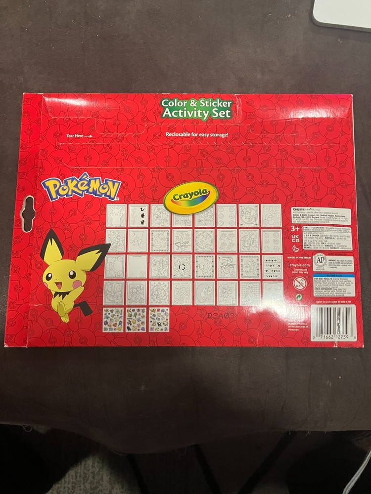 Pokemon Color & Sticker Activity Set