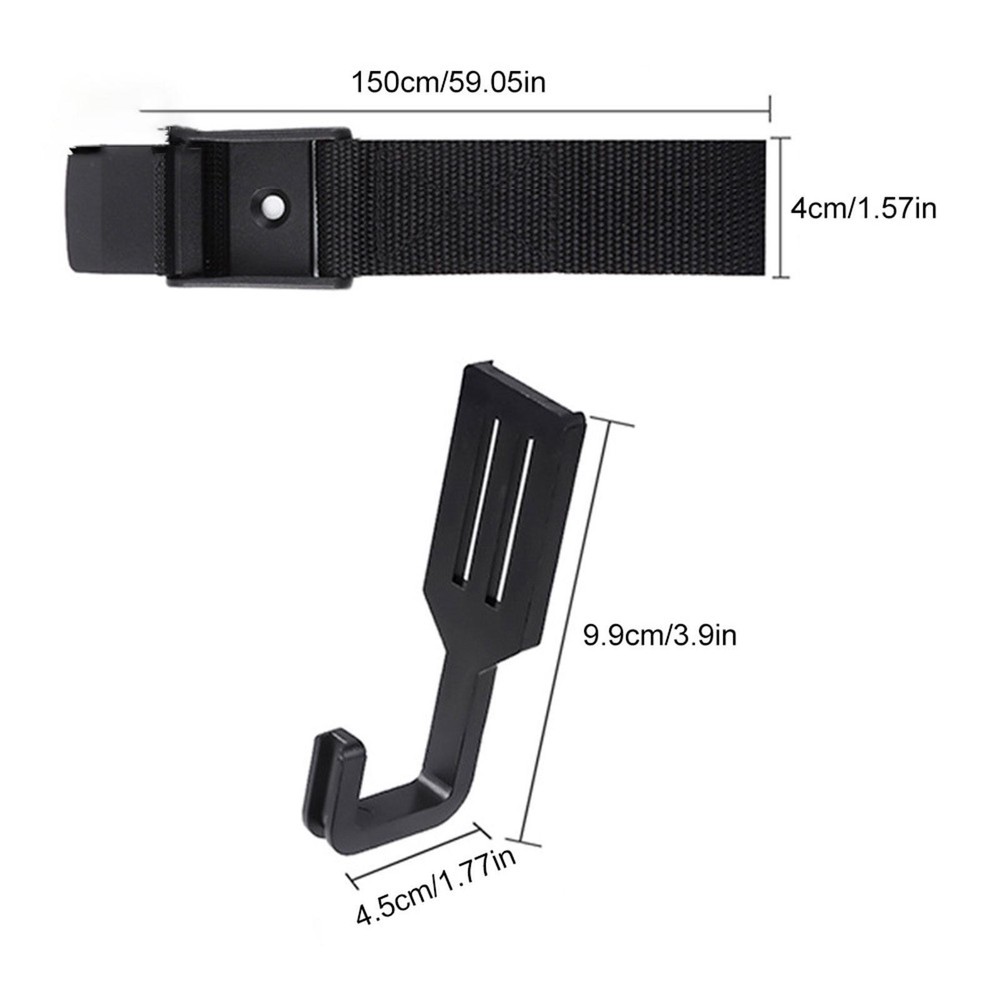 Tree Stand Harness Strap Accessory Holder with 4 Hooks Gear Sturdy Versatile
