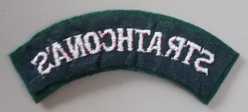 WW2 CLOTH SHOULDER TITLE LSH ( STRATHCONA'S )