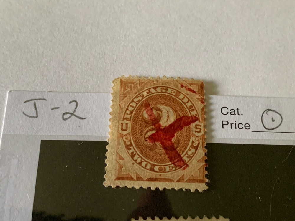 Fancy Cancel #J2 1879