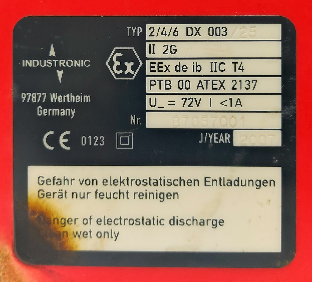 Industronic 2/4/6 DX 003 - ATEX Explosion-Proof Intercom Station