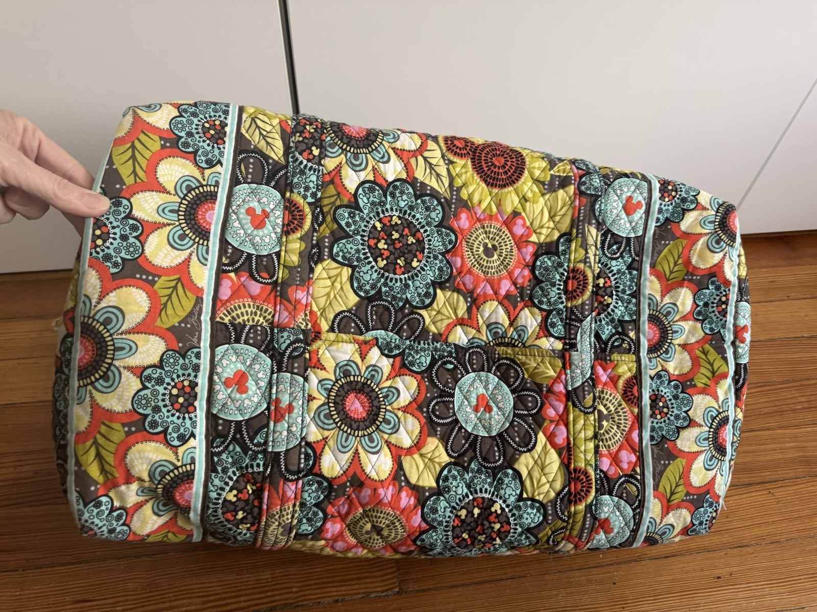 Vera Bradley Disney Parks, Perfect Petals, XL Large Duffel, Mickey Mouse, Floral