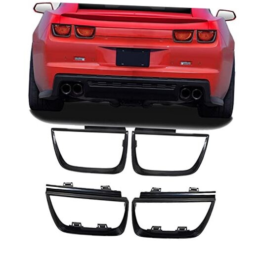 4 PCS Tail Light Bezel Covers Replacement for 2010-2013 Camaro LT LS SS