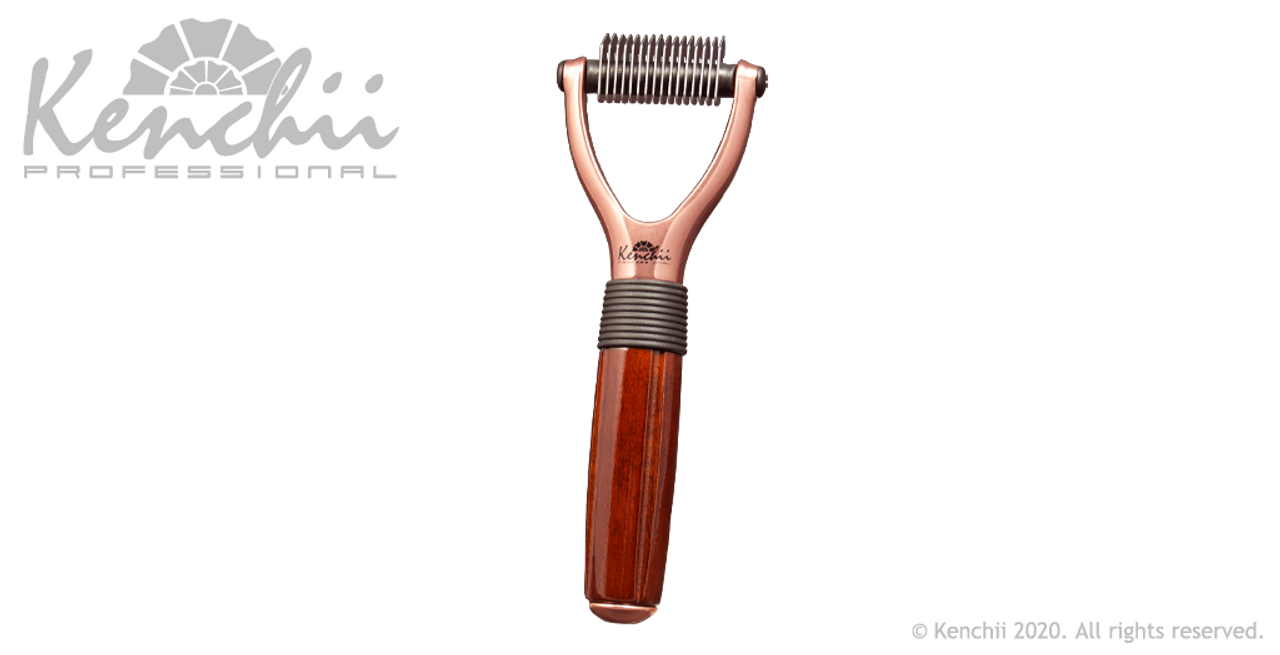 Kenchii Grooming Rose Gold Line Shears - FREE RAKE INCLUDED -Choose Shear or Set