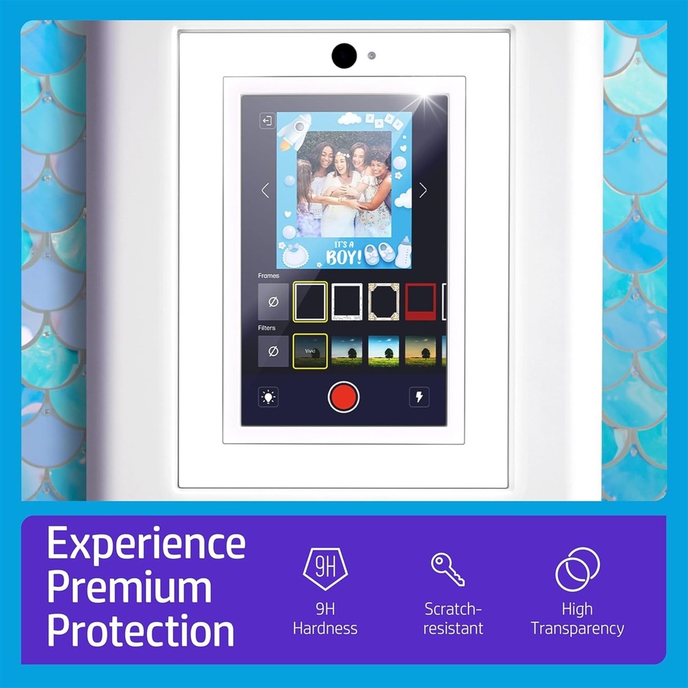 HP Sprocket Photobooth Screen Protector, 9H High-Transparency, Scratch-Resistant