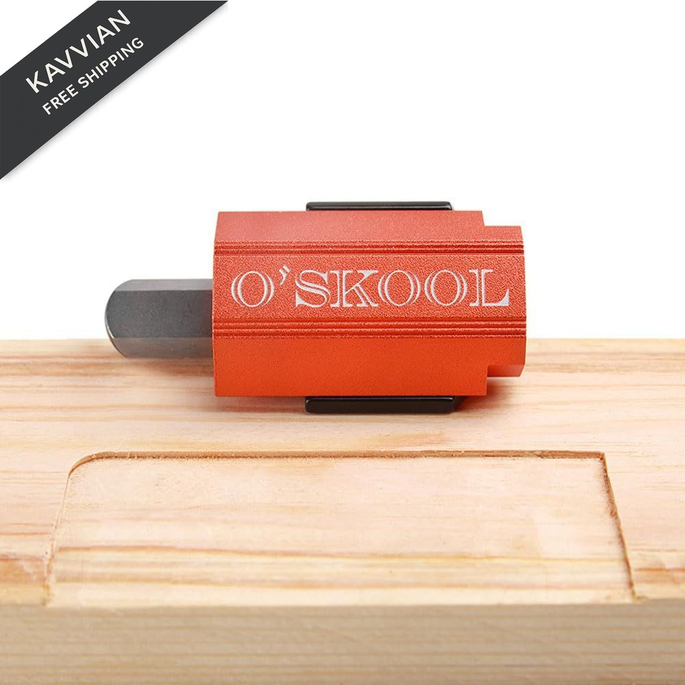 O'SKOOL Corner Chisel, Square Mortise Chisel for cabinet 1.2" x 0.4" x 2.8"