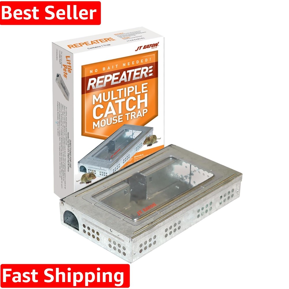 421CL Repeater Multiple Catch Mouse Trap with Clear Inspection Window