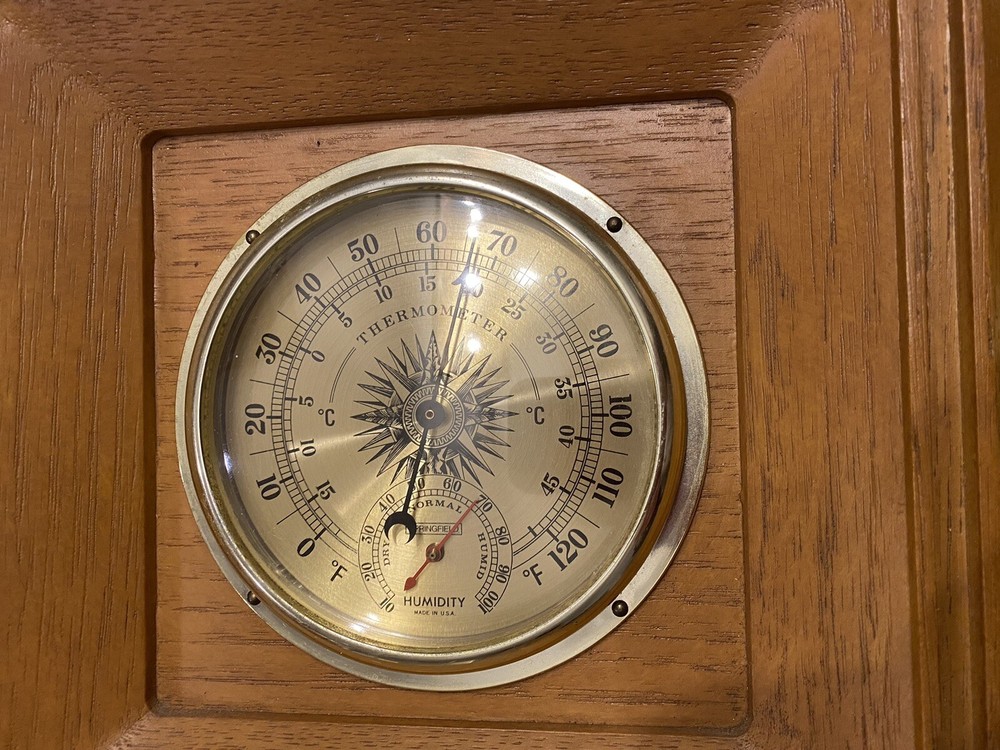 Springfield instrument thermometer barometer weather vintage
