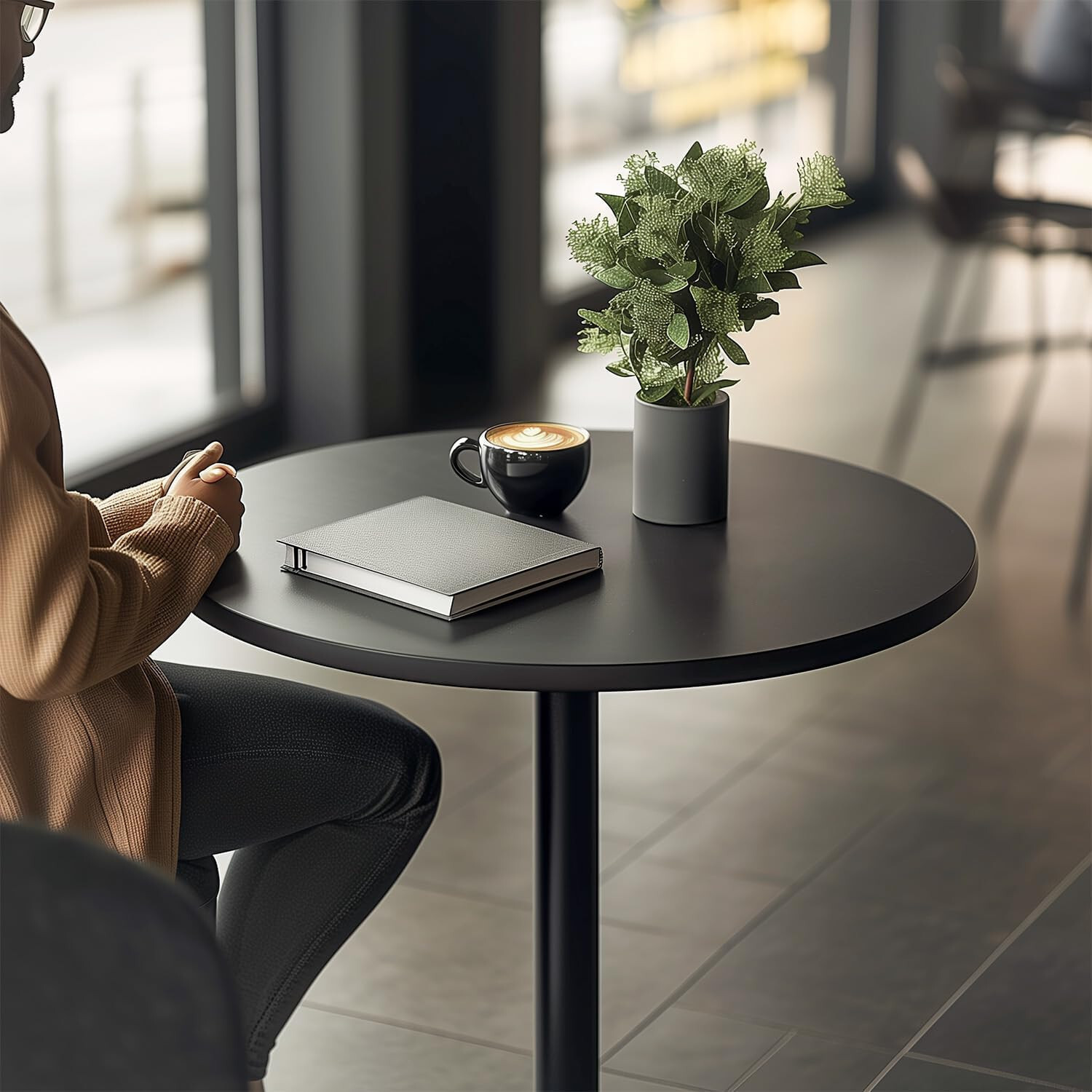 Modern Pub Bar Table 40” Height Hydraulic Dining Room Home Kitchen Bar Table